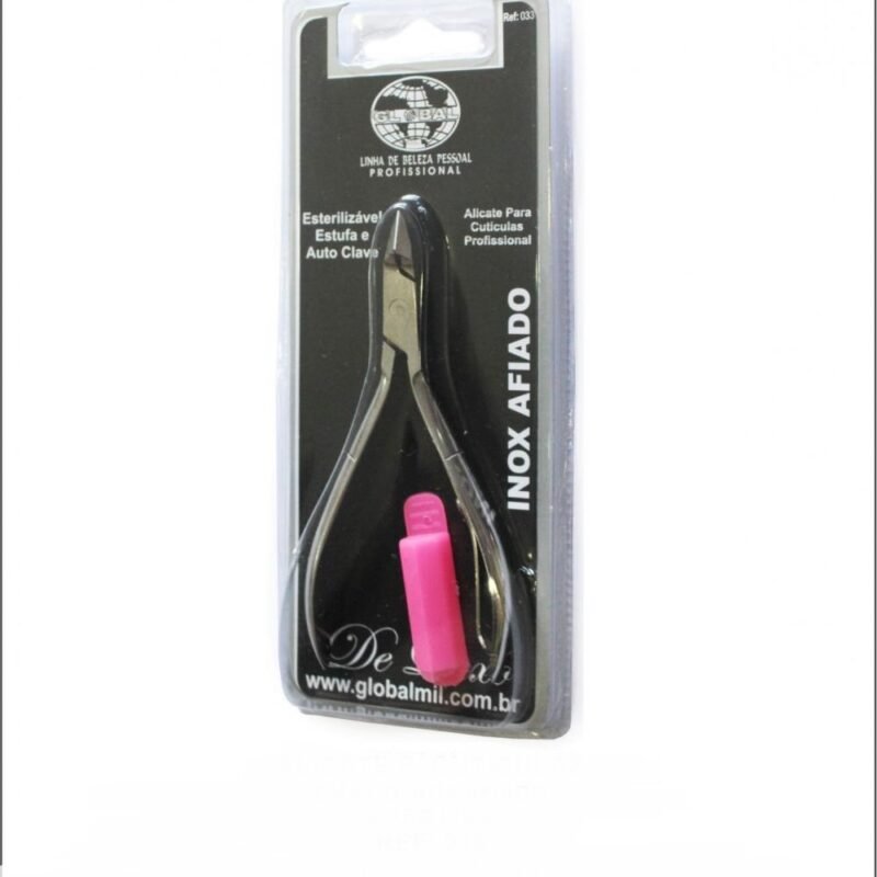 Alicate Afiado De Luxo Cabo Liso Inox Ref. 033