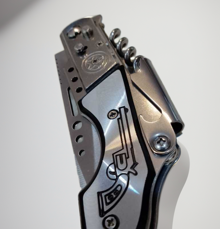 Canivete Faca Punhal Automático Saca Rolhas.